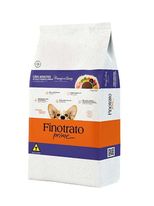 Finotrato Prime Frango/arroz Rp 23% 15 Kg