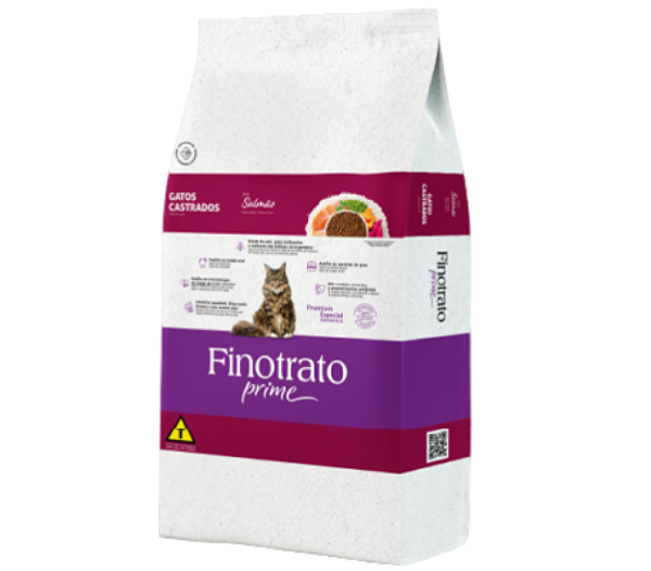 Finotrato Gatos Prime Castr. Salmao 10,1 Kg
