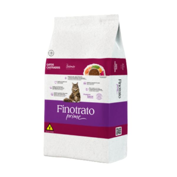 Finotrato Gatos Prime Castr. Salmao 10,1 Kg
