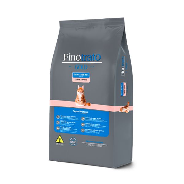 Finotrato Gatos Gold Castrados Salmao 1,5 Kg