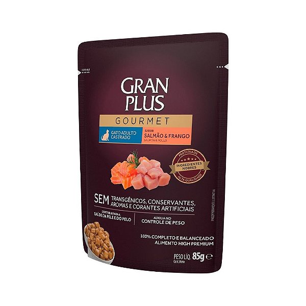 Sache Gatos Castrados Gran Plus Salmao 85 Gr