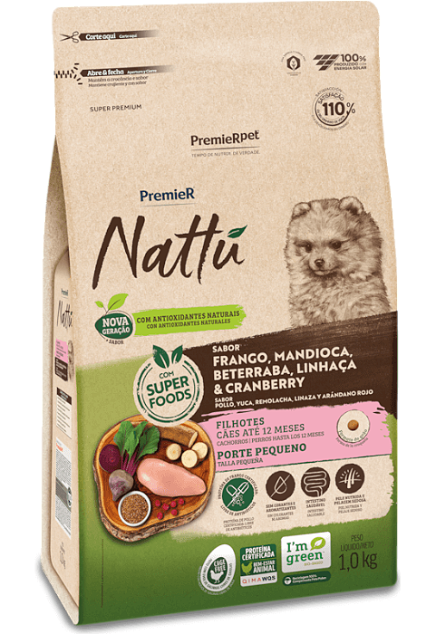 Premier Nattu Caes Rp Mandioca 10,1kg