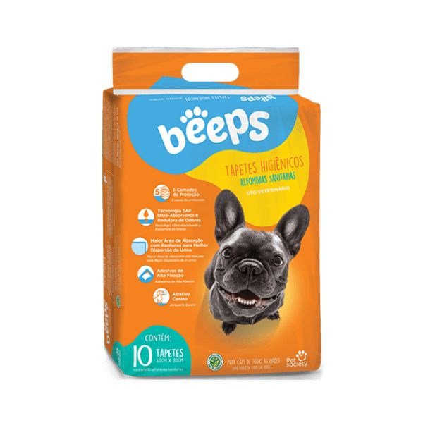 Tapete Higienico Beeps 60x80 Cm - 10 Un