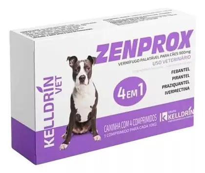 Zenprox Caes 900 Mg 10 Kg - 4 Cp - Promocional