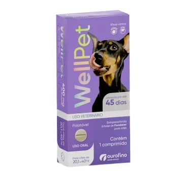 Wellpet Medicamento Veterinário 400 Mg (20,1 A 40 Kg)