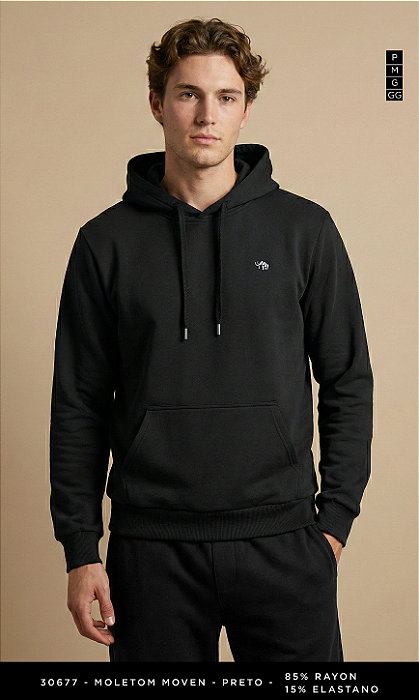 BLUSA MOLETOM RAYON MOVEN MASCULINA