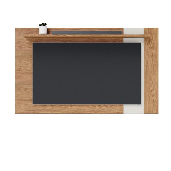 PAINEL EXTENSIVO 180CM LEME FREIJO/OFF WHITE MATTE COLIBRI