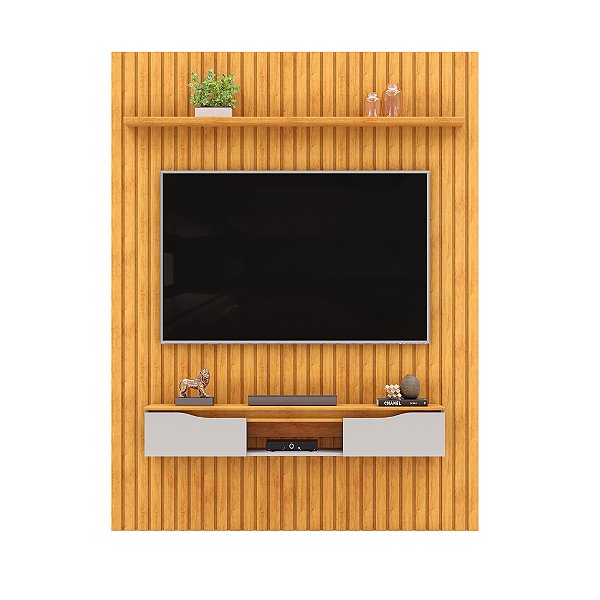 PAINEL RIPADO 183X240 PRATIC C/ BANCADA ISAC CEDRO/CEDRO/BALI DJ