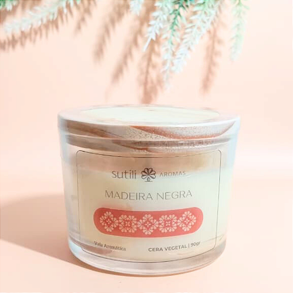 Madeira Negra - 90gr - Vela Aromática