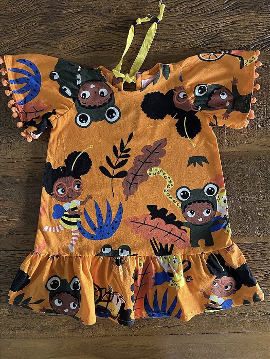 Vestido Diversão Infantil com Estampa Colorida