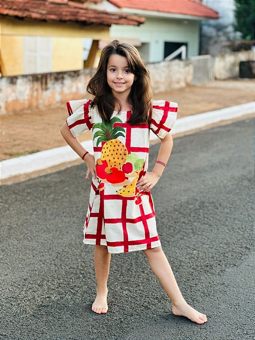 Vestido Frutas Casual e Estiloso