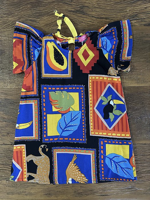 Vestido Infantil Tucano em Viscolinho