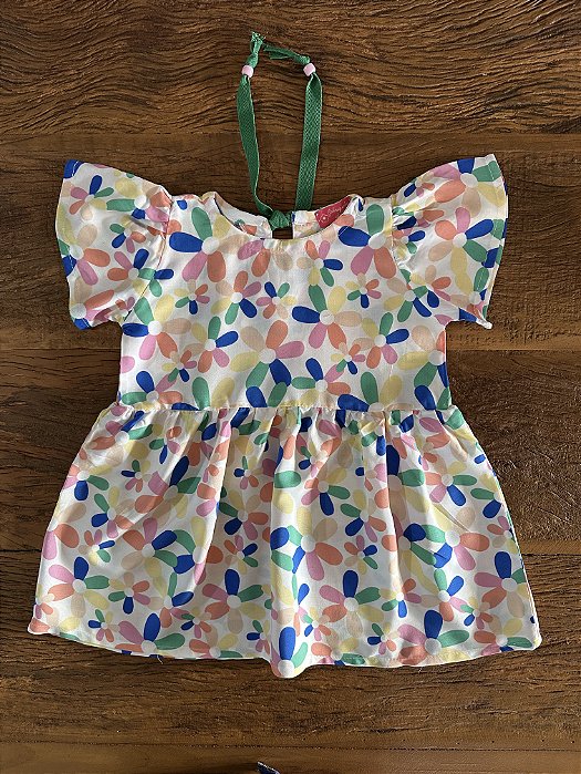 Vestido Infantil Florzinha em Viscose
