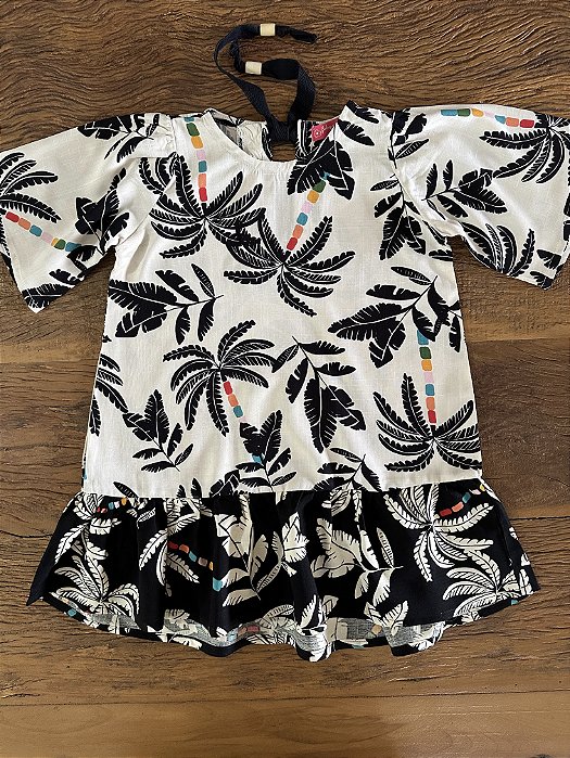 Vestido Infantil Coqueiro em Viscolinho