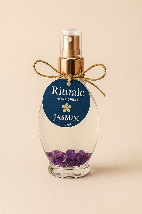 Home Spray Jasmim com cristais de Ametista