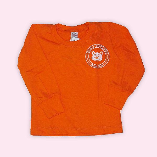 AURELINHA CAMISETA MANGA LONGA LARANJA