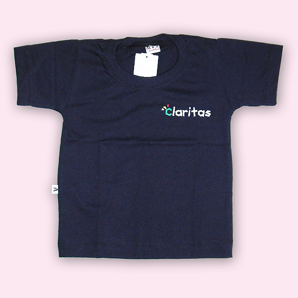 CLÁRITAS CAMISETA MANGA CURTA AZUL-MARINHO