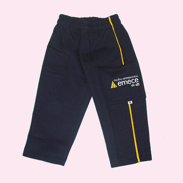 EMECE CALÇA MOLETON (FRISO AMARELO)