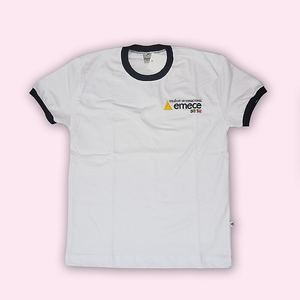 EMECE CAMISETA MANGA CURTA (GOLA AZUL)