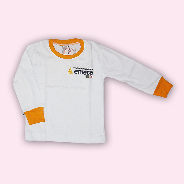 EMECE CAMISETA MANGA LONGA (GOLA AMARELA)