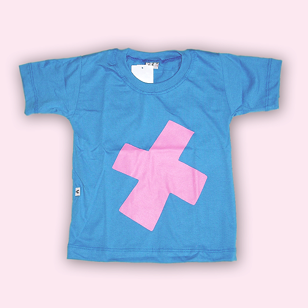 ESTILO CAMISETA MANGA CURTA AZUL