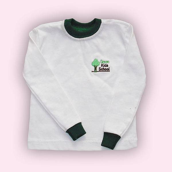 GREEN KIDS CAMISETA M LONGA BRANCA
