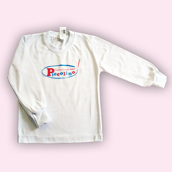 PICCOLINO CAMISETA MANGA LONGA BRANCA