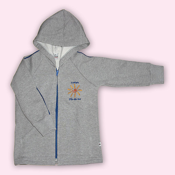 POR DO SOL BLUSÃO MOLETON ABERTO