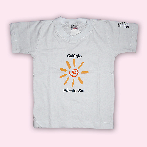 POR DO SOL CAMISETA MANGA CURTA BRANCA