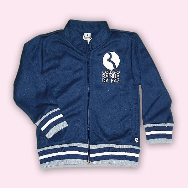 RAINHA BLUSÃO MOLETON FLANELADO AZUL-MARINHO