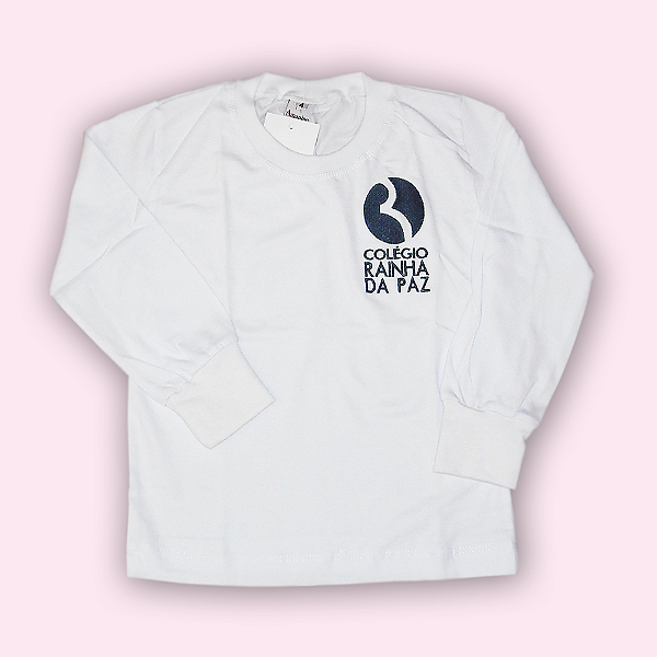 RAINHA CAMISETA MANGA LONGA BRANCA