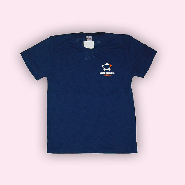 SANTA MARCELINA CAMISETA DRY FIT AZUL-MARINHO ENS.MÉDIO