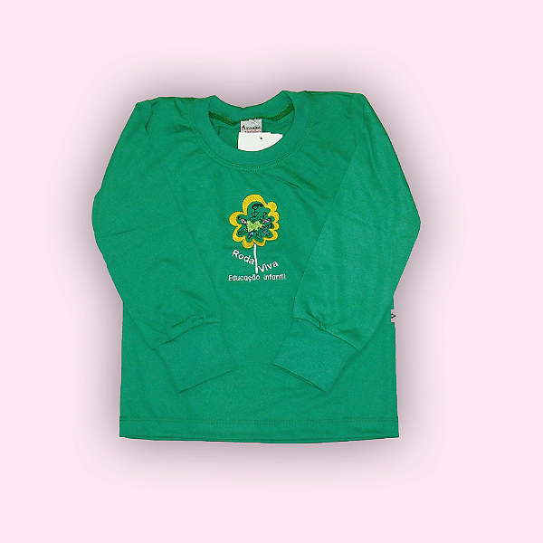 RODA VIVA CAMISETA MANGA LONGA VERDE