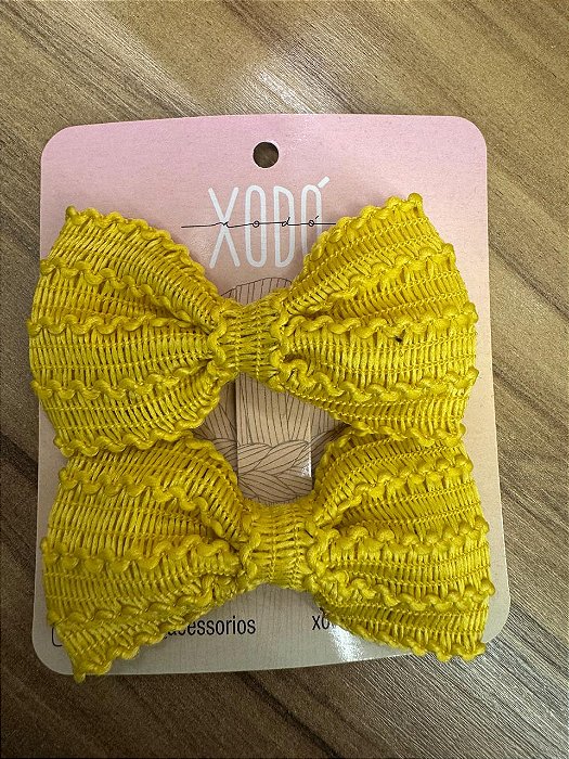 LAÇO CROCHE AMARELO
