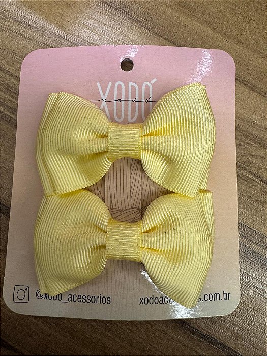 LAÇO DUPLO AMARELO