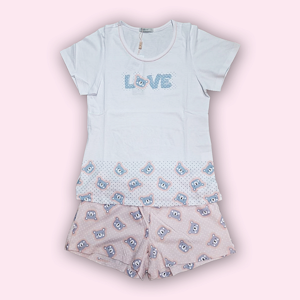 PIJAMA SHORT DOLL FEMININO - URSINHO
