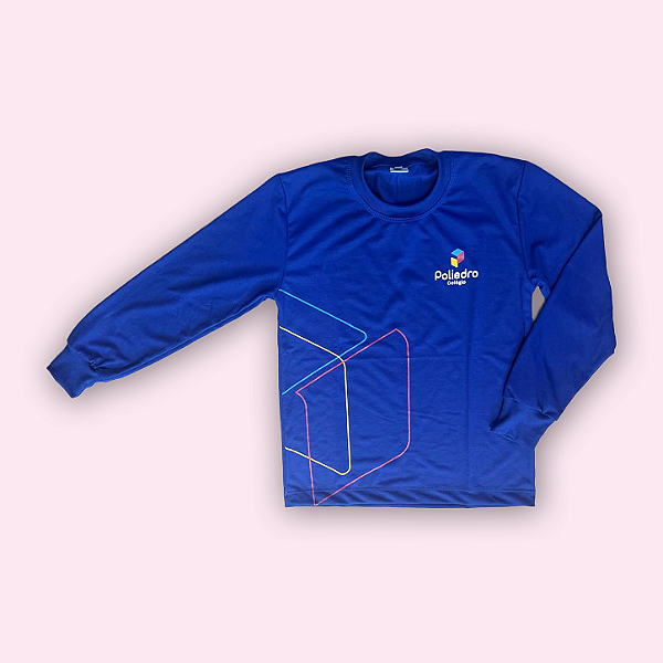 POLIEDRO CAMISETA MANGA LONGA AZUL
