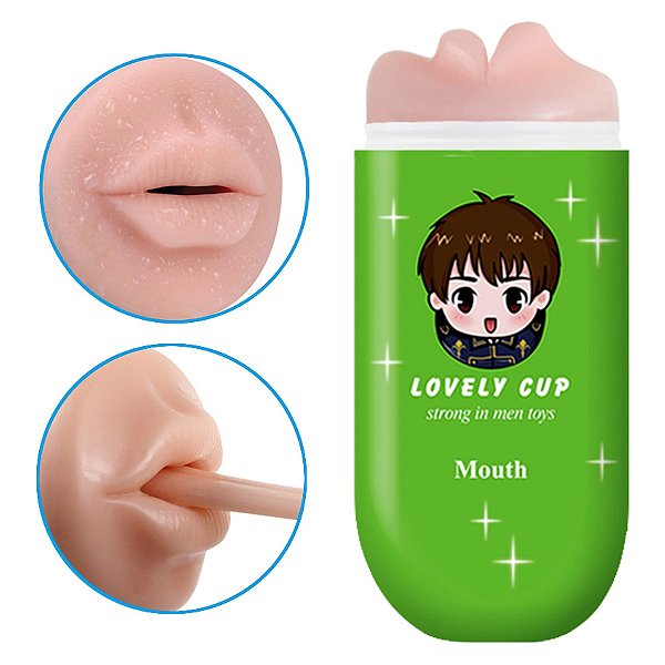 LOVELY CUP COPO MASTURBADOR FORMATO DE BOCA