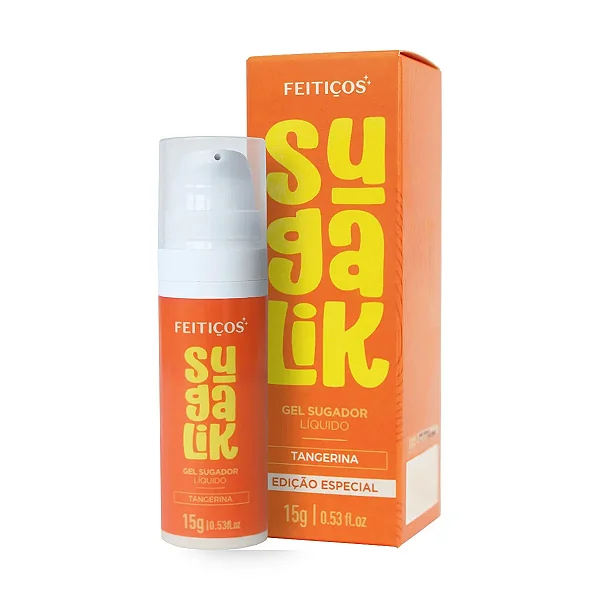 Sugalik - Sugador Líquido - Sabor Tangerina - 15g