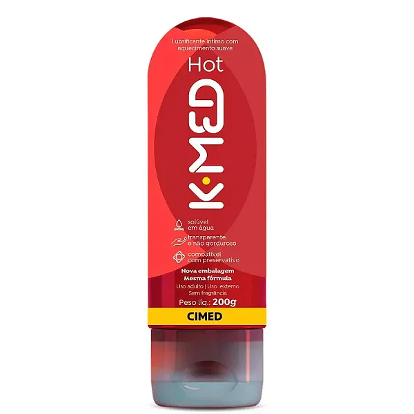 Gel Lubrificante Íntimo K-MED HOT 200g