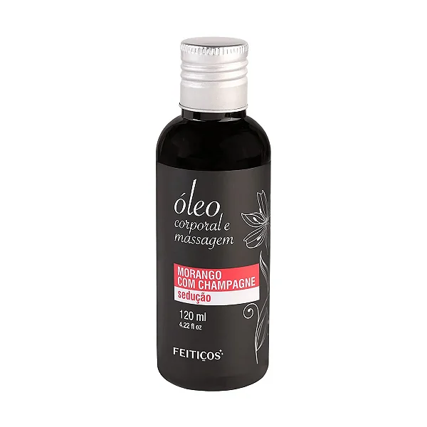 Óleo Corporal e Massagem Morango com Champagne Sedução 120ml