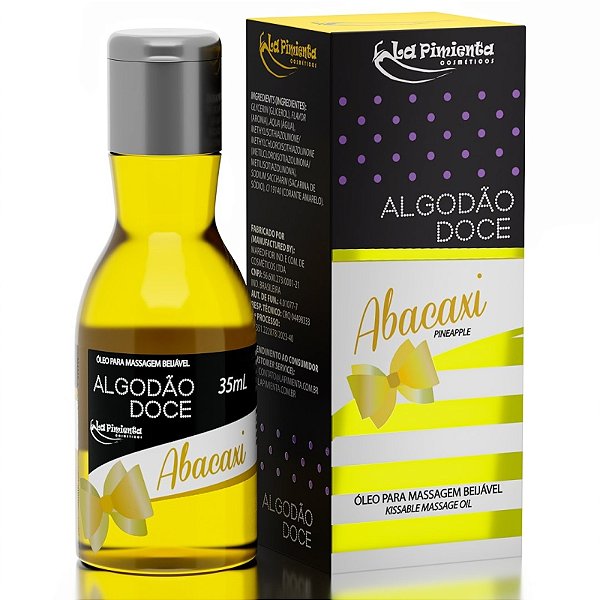Óleo Beijável Algodão Doce - Abacaxi 35ml