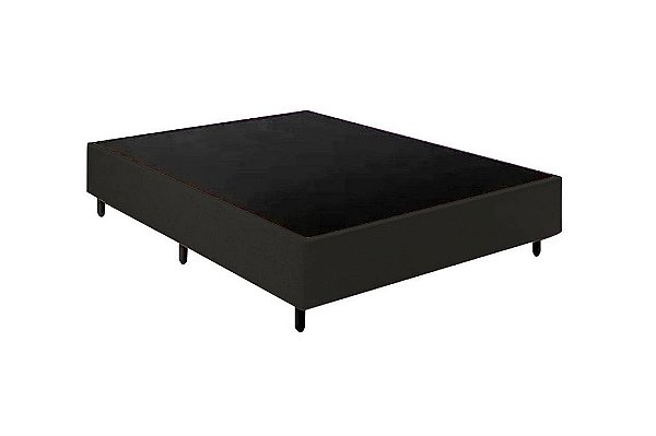 BASE BOX 25CM QUEEN PRETO - ALTO NIVEL