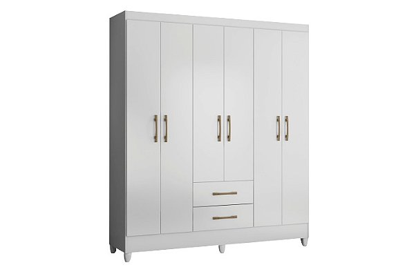 ROUPEIRO PANAMA 6 PORTAS - BRANCO