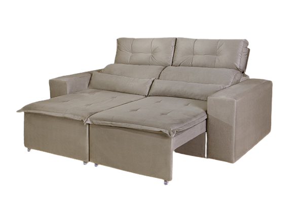 SOFA RETRATIL BEATRIZ 1.95m - BEGE