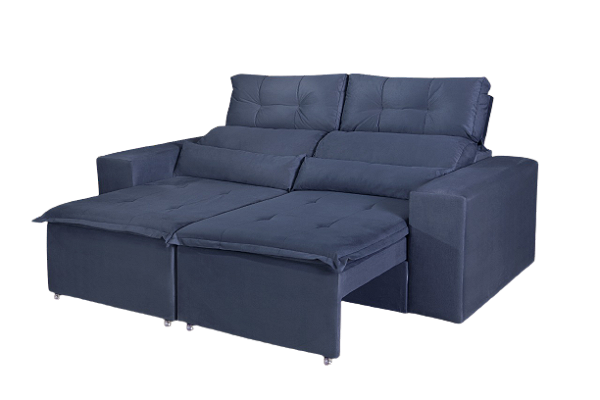 SOFA RETRATIL BEATRIZ 1.95m - AZUL