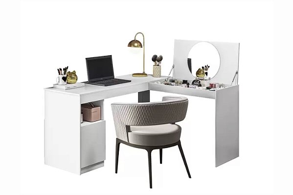 ESCRIVANINHA PENTEADEIRA BURGUESA - BRANCO - FIORELLO