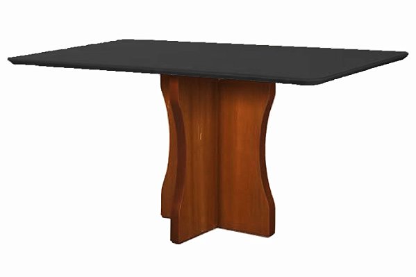 MESA BELLA 120 X 90 - IMBUIA/PRETO - ART ASSENTOS