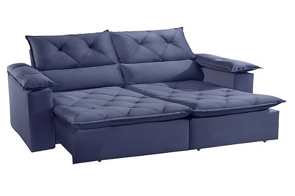 SOFA RETR IRON 180 - VEL AZUL/3040-07 - INNOVE