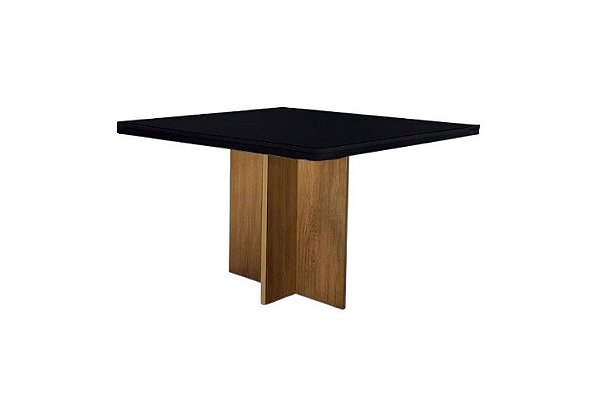 MESA LOS ANGELES 90X90 CINAM/PRETO - MINASPLAC